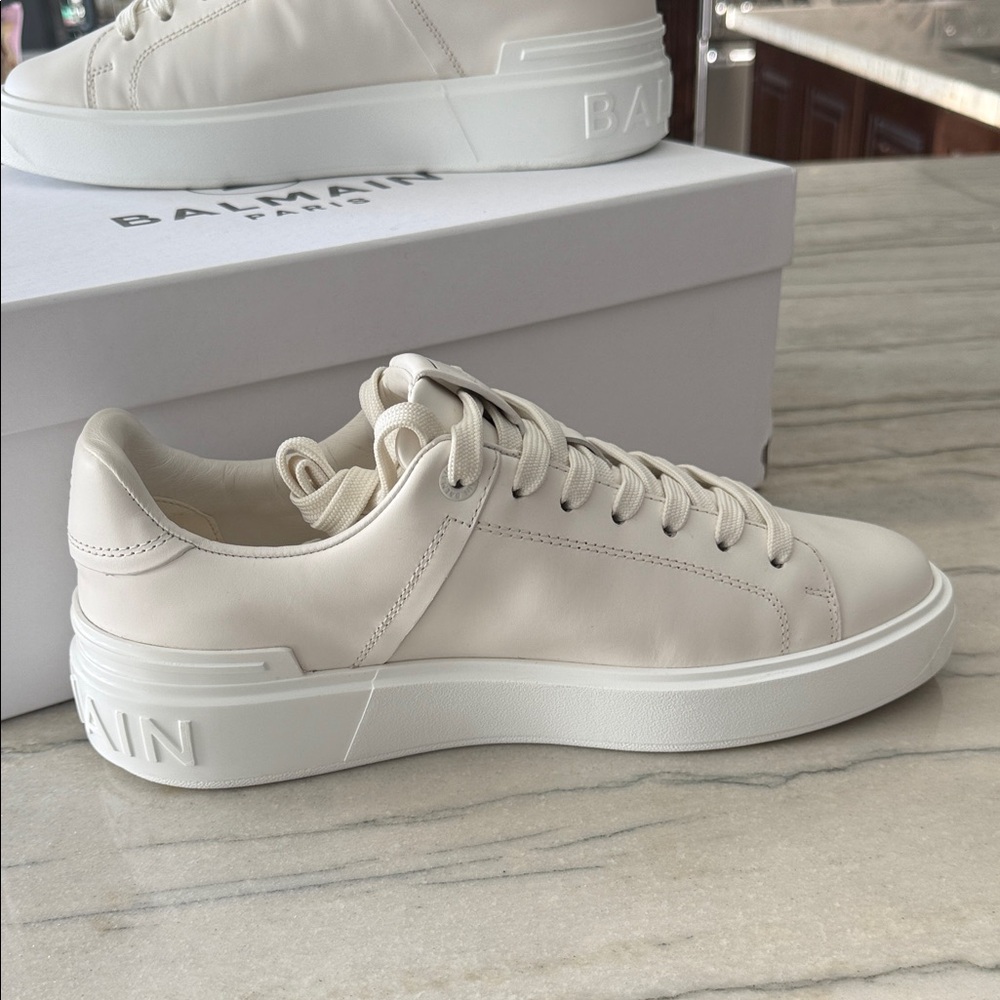 Balmain White/Silver Branded Shoe - Picture 3 of 8